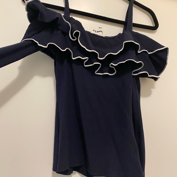 Revolve “About US “Blue & White over the shoulder - Picture 3 of 3